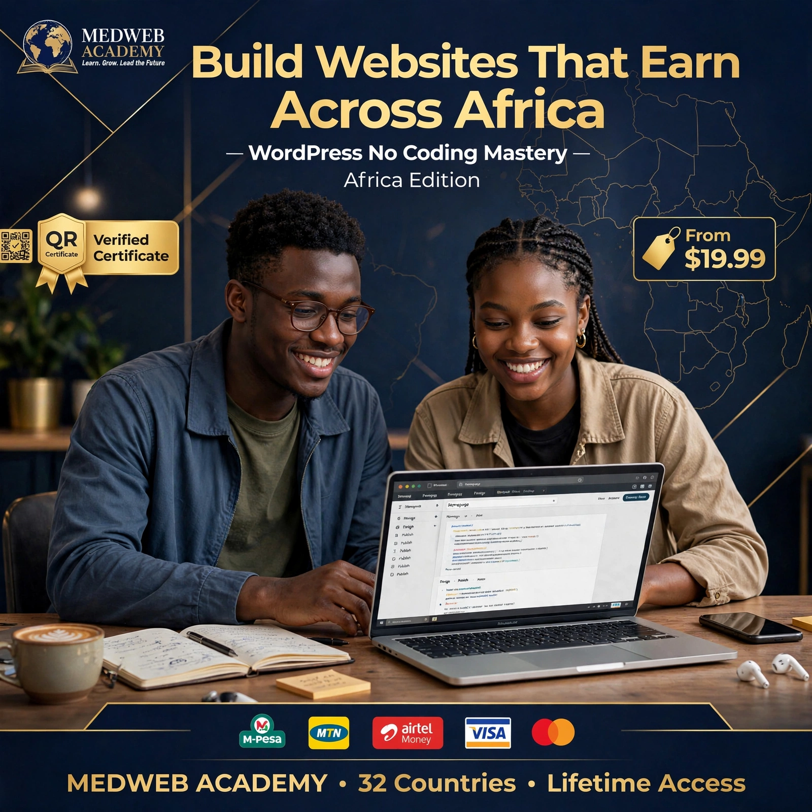Website Development with WordPress – No Coding Skills | Africa Edition